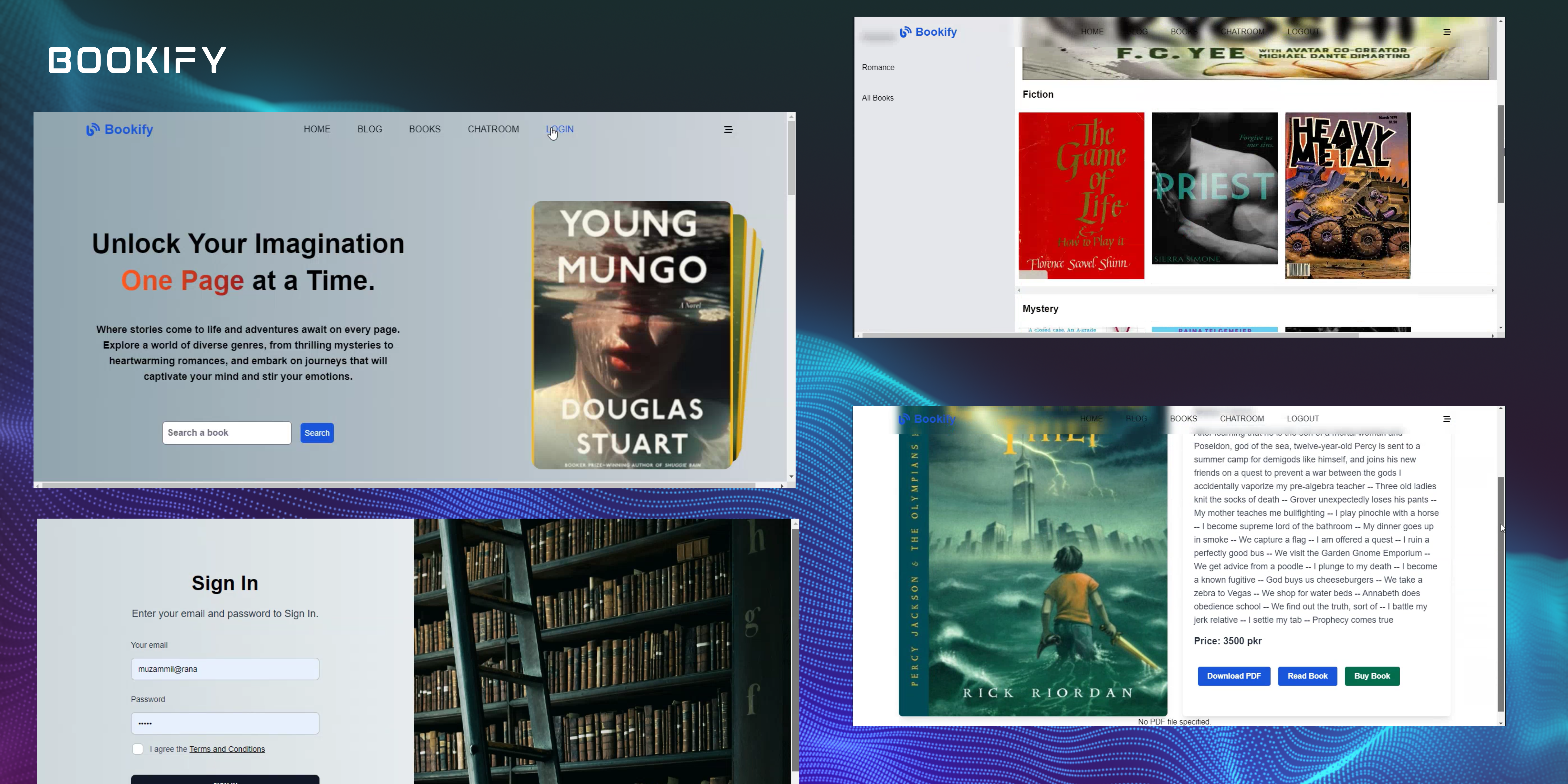 Bookfiy app